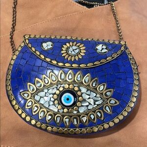 Blue Mosaic Eye Design Women's Bag
